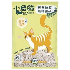 小屁貓 豌豆貓砂 57111, 6L, 1袋, 原味奶香