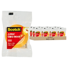 Scotch 思高牌 550 多用途膠帶補充包, 單色, 24捲