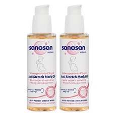 sanosan 珊諾 S孕女神植萃抗紋護理油, 歐洲專業測試5星級安全認證, 舒緩肚皮乾燥, 維持肌膚彈性, 產後修護緊緻肌膚, 100ml, 2件