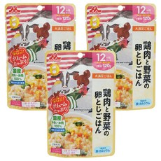MORINAGA 森永 12個月大 幼兒食品, 雞肉野菜燴飯, 120g, 3包