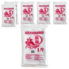 鳳牌 耐熱袋 375g,1斤,6包 - 高密度耐熱，食品級材質，經濟實惠, 25 x 33cm, 1包, 6個