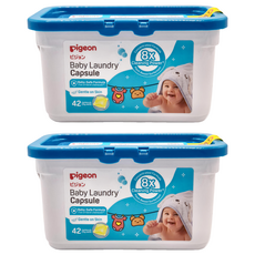 pigeon 貝親 嬰兒洗衣凝珠 42顆, 2盒, 420g