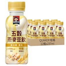 QUAKER 桂格 五穀燕麥豆飲, 237ml, 12瓶