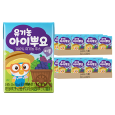 paldo 八道 Aippuyo 葡萄果汁, 無化學肥料或農藥栽培, PORORO角色包裝, 120ml, 64入