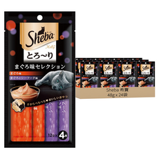 Sheba 希寶 誘惑泥 貓肉泥, 鮪魚&鮪魚 + 海鮮, 48g, 24袋