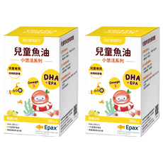 悠活原力 兒童魚油 咀嚼軟膠囊 檸檬口味, 940mg, 30顆, 2罐