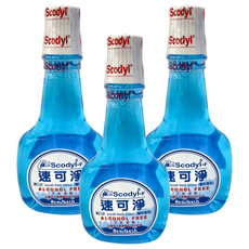 速可淨 Scodyl-F 成人漱口水 500ml (醫院專用), 無酒精, 減少牙菌斑, 3瓶