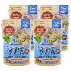 田靡製麵 寶寶烏龍麵 白身魚海帶芽 120g - 7個月以上寶寶副食品, 4包