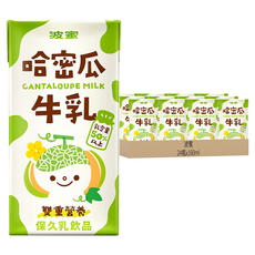波蜜 果汁牛乳哈密瓜牛奶, 160ml, 24入