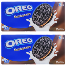 OREO 奧利奧 巧克力口味夾心餅乾, 220.8g, 2盒