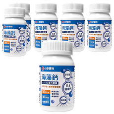 小麥購物 海藻鈣複方膠囊 A123, 30顆, 6罐