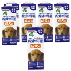 DoggyMan 多格漫 澳洲犬用牛奶 成犬用, 生乳, 1L, 6罐