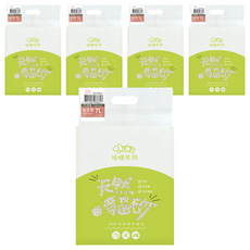 哈囉毛孩 益生菌長條豆腐貓砂 7L, 極細1.5mm, 可沖馬桶, 快速凝結, 2.7kg, 5袋, 原味