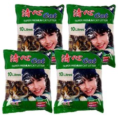 清心 Cat 破碎細貓砂 4包 10L 綠茶香 貓用品