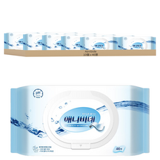 Aenibide 廁所用掀蓋盒濕紙巾, 1入, 10包