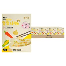 農純鄉 台灣公司貨 寶寶玉米咕咕燴麵 10個月以上 4包, 600g, 16盒