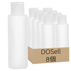 DOSell 整潔收納多用途分裝空瓶 100ml, 8個, 白色