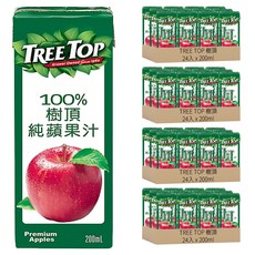 TREE TOP 樹頂 100%純蘋果汁, 200ml, 96入