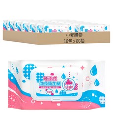 小麥購物 可沖式衛生紙 c075, 1入, 16包