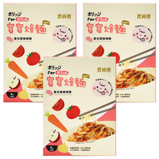 農純鄉 寶寶番茄豬豬燴麵 10個月以上 4包, 600g, 3盒