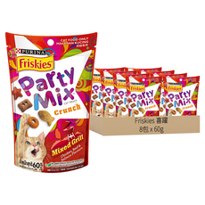 Friskies 喜躍 Party Mix 香酥餅, 炙燒烤肉, 60g, 8包