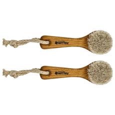 FALLER德國芙樂森詠木香 馬毛手肘膝蓋腳跟溫和按摩乾刷, 混色, 1個, 2個