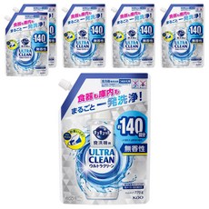 Kao 花王 Cucute 珂珂透 ULTRA CLEAN 洗碗機專用強效洗碗精補充包 770g, 6包