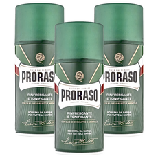 PRORASO 刮鬍泡 沁涼舒爽 綠標 300ml, 3個