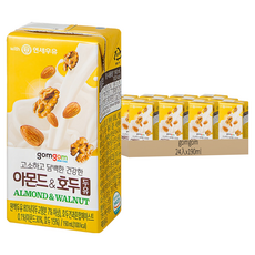 gomgom 杏仁核桃豆奶, 190ml, 24入