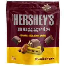 HERSHEY'S 好時 金磚杏仁夾餡牛奶巧克力, 112g, 1袋