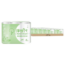 淨世代 環保捲筒式衛生紙, 10包, 22m, 6捲