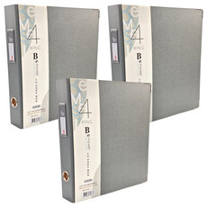 JOY STAR Be Myself 時尚新彩4孔資料夾 大孔徑, 星銀灰, 3個