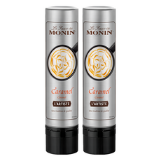 MONIN 莫寧 藝術家淋醬筆 焦糖風味, 2瓶, 150ml