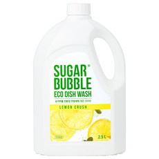 Sugar Bubble 環保洗碗精 檸檬香, 2.5L, 1桶