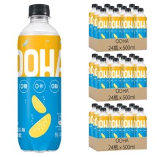 OOHA 氣泡飲 柚子海鹽, 500ml, 72瓶