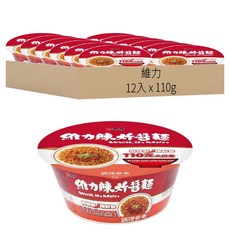 維力 辣炸醬麵重量碗, 12入