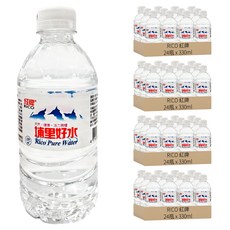 RICO 紅牌 埔里好水, 深層地下水 水質清澈甘甜, 330ml, 96瓶
