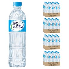 Super Supau 舒跑 天然水, 南投埔里水源, 減塑瓶身設計, 輕巧單瓶裝, 600ml, 96瓶