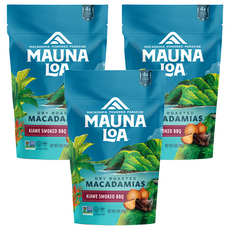MAUNA LOA 夢露萊娜 夏威夷果仁 夏威夷木煙燻燒烤口味, 113g, 3包