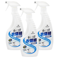台塑生醫 強效除垢衣領精 免搓免揉 不添加螢光劑 淡雅清香, 500g, 3瓶