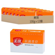 美琪 天然抗菌香皂 草本, 100g, 12個