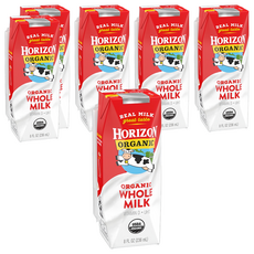 HORIZON ORGANIC 有機全脂強化牛奶, 6入, 236ml