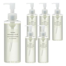 MUJI 無印良品 台灣公司貨 溫和卸妝油, 200ml, 6瓶