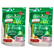 FORCANS 富健士 健齒玄米潔牙棒 M 葉綠素 H 120g 2包 - 中型犬適用 雙重潔牙配方