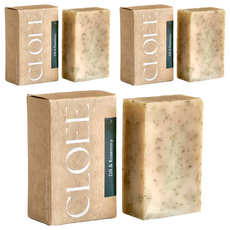 CLOEE 臉部身體皂 蒔蘿 + 迷迭香 103g 溫和潔淨 草本精華, 3個