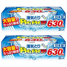 Hakugen Earth 白元 DRY&DRY UP 加強除濕盒，大容量，日本製造, 630ml, 2組