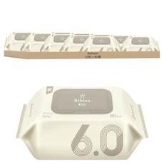 Bebeen K 6.0防過敏嬰兒用濕紙巾, 80張, 10包