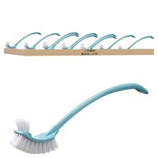 小麥購物 雙頭馬桶刷, 藍綠色, 10支