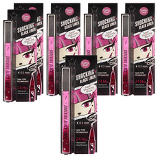 Cathy Doll 凱蒂娃娃 超持久極細眼線筆 0.5mm 防水防汗, 黑色, 6支