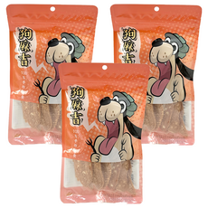 狗麻吉 寵物零食, 3包, 香烤雞柳條, 100g